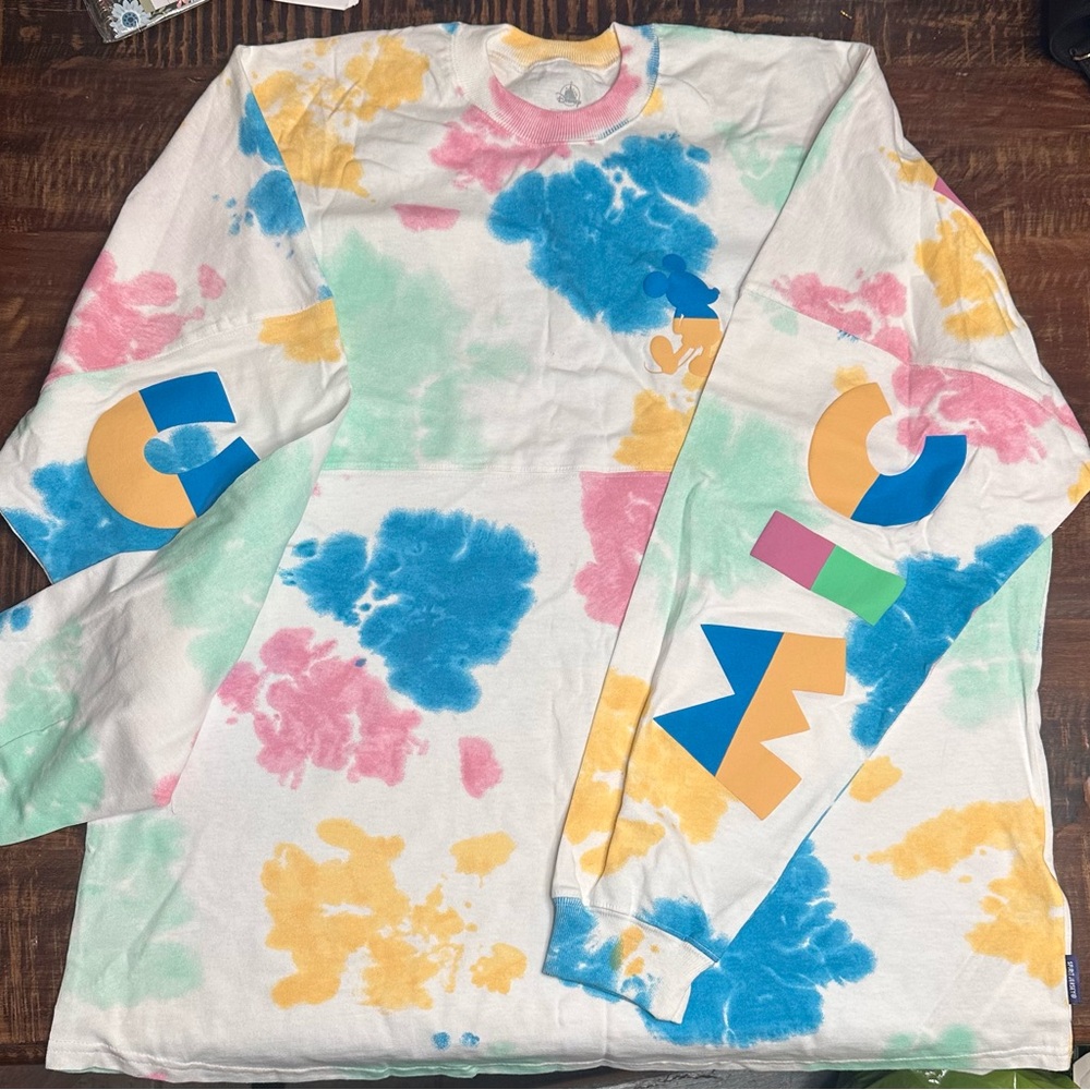 Disney Tie-Dye Long Spirit Jersey- Blue, Pink, Yellow, Green